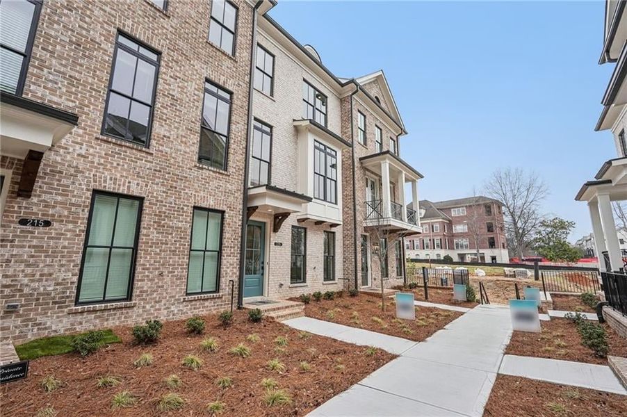 Beautiful brick exterior elevations and finishes