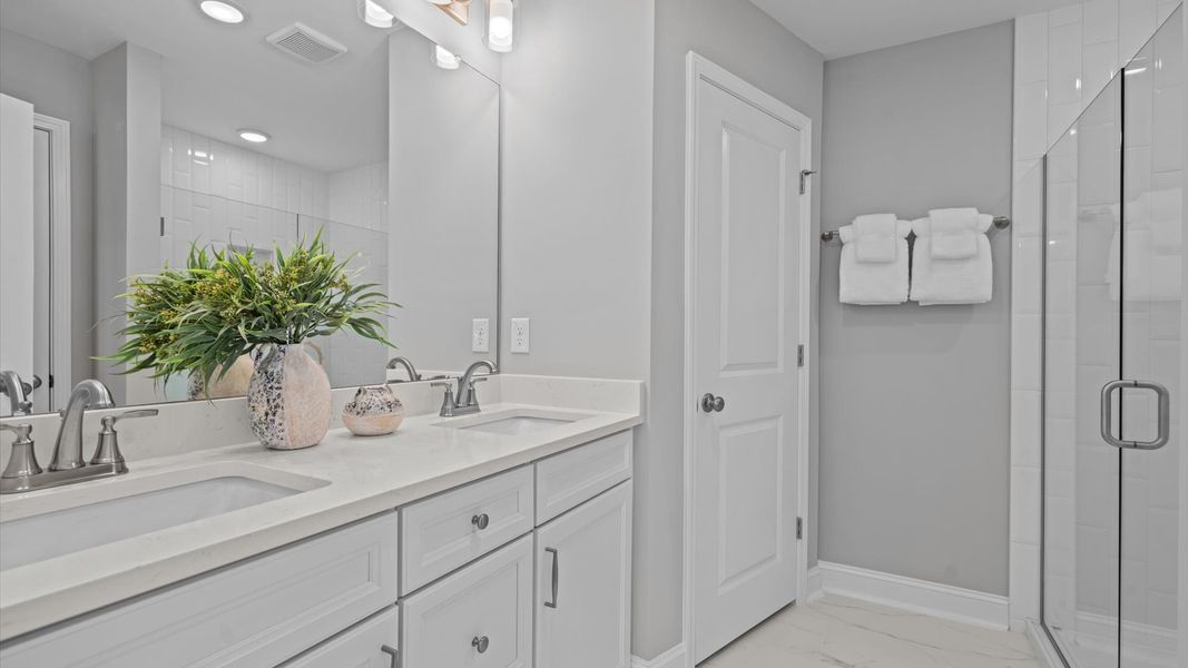 Furnished interior view inside a new home in Essex Townes, Franklinton (Image 14).