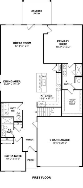 The Zambezi II floor plan by K. Hovnanian Homes. 1st Floor shown. *Prices, plans, dimensions, features, specifications, materials, and availability of homes or communities are subject to change without notice or obligation.