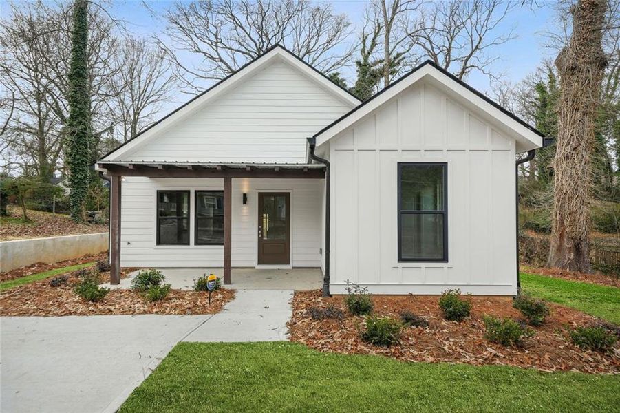 Front exterior of a new home in , Atlanta, GA, highlighting curb appeal (Image 25).