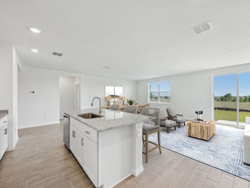 Furnished interior view inside a new home in Meritage Homes at Terra Lago - Classic Series, Indiantown (Image 4).