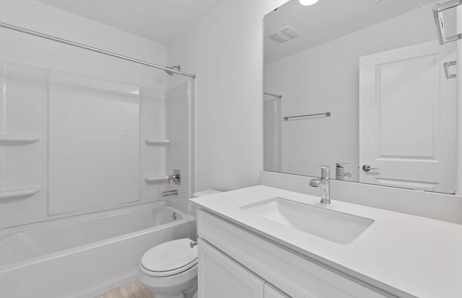 Furnished interior view inside a new home in Wolf Ranch, Georgetown (Image 5).