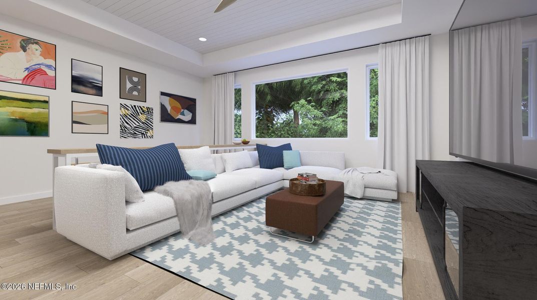 Furnished interior view inside a new home in , Atlantic Beach (Image 6).