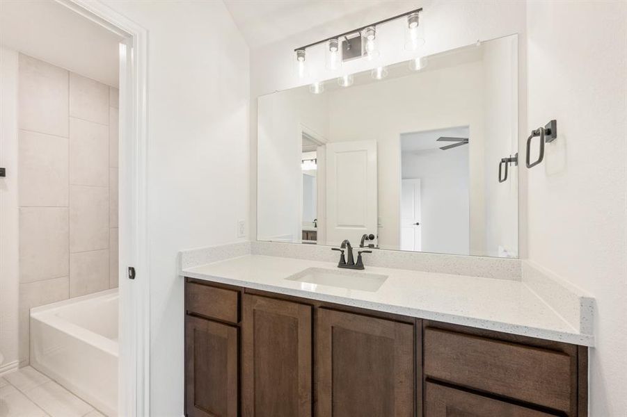 Furnished interior view inside a new home in Timberbrook 3B-4A, Justin (Image 8).