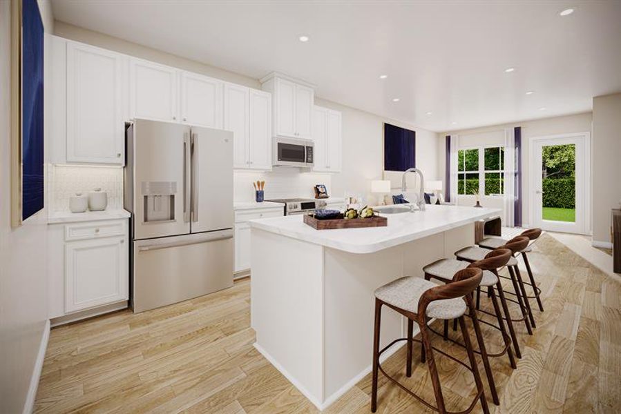Representative furnished interior of a home built from the Dunmore by Ryan Homes in Hope Pointe, North Myrtle Beach (Image 3).