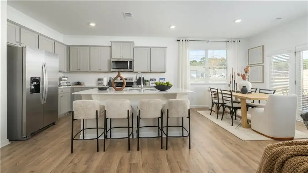 Furnished interior view inside a new home in Harvest Park, Decatur (Image 27).