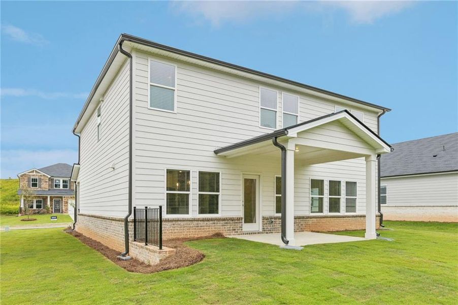 Exterior details and patio area of a home in Preserve at Mountain Creek, Pendergrass (Image 26). Exterior details and patio area of a home in Preserve at Mountain Creek, Pendergrass (Image 26).