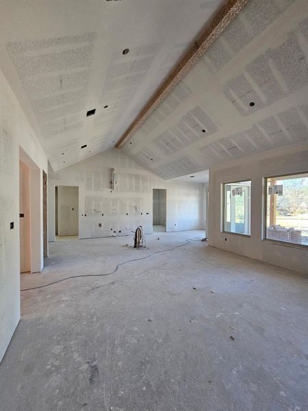 Vaulted Kitchen open to Great Room