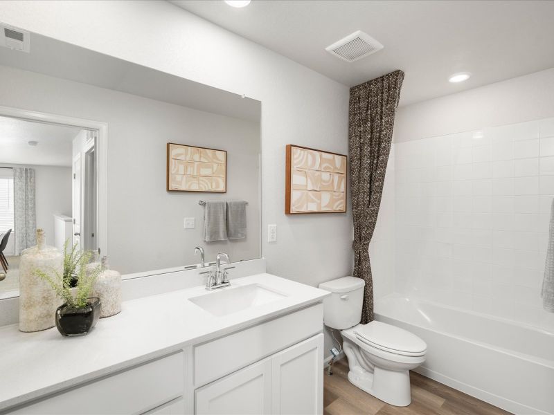 Furnished interior view inside a new home in Lorson Ranch: The Trail Collection, Colorado Springs (Image 15).