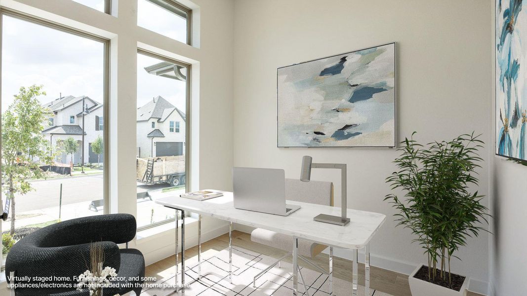 Furnished interior view inside a new home in Santa Rita Ranch - Tierra Rosa, Liberty Hill (Image 8).