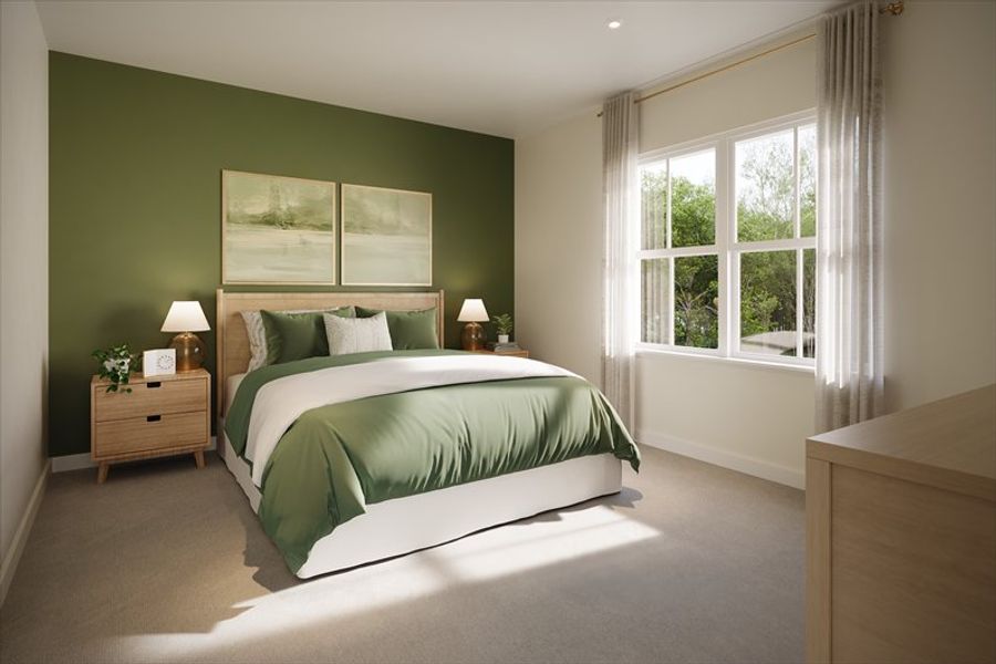 Representative furnished interior of a home built from the Meridian by Ryan Homes in Grande Dunes North Village, Longs (Image 9).