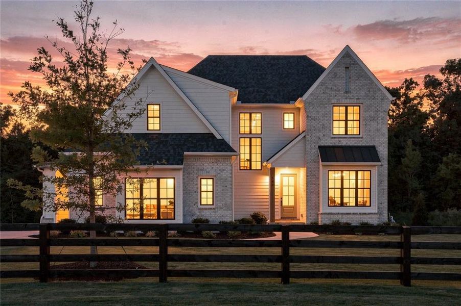 Front exterior of a new home in , Canton, GA, highlighting curb appeal (Image 26).