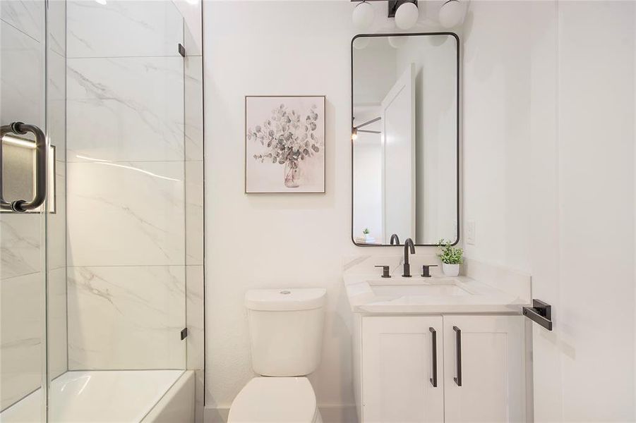 Furnished interior view inside a new home in , Dallas (Image 12).