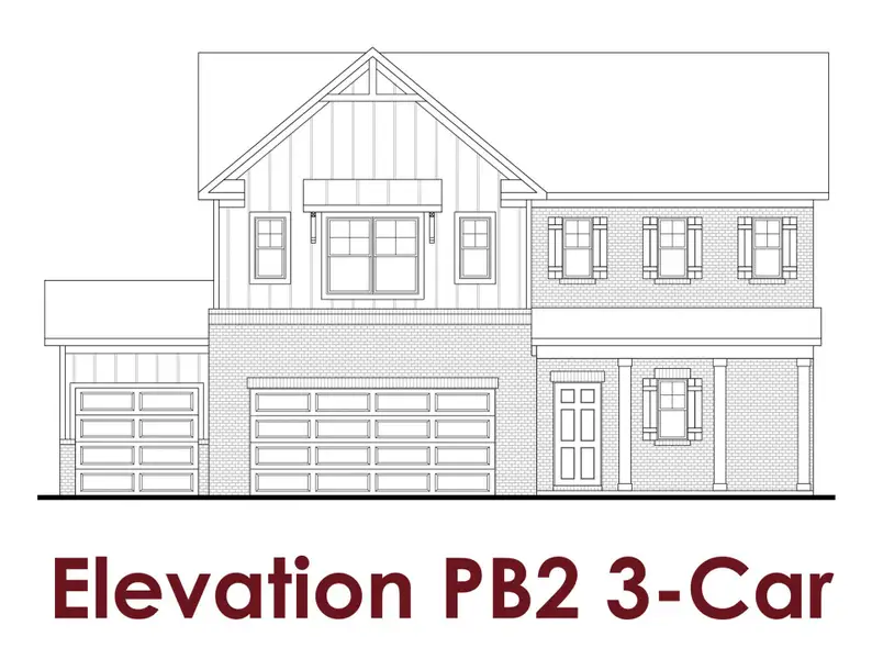 Representative rendering of the exterior for the Brook by Chafin Communities (Image 7).