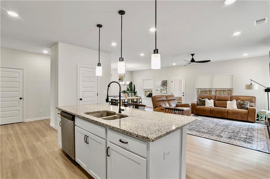 Furnished interior view inside a new home in , Cartersville (Image 29).