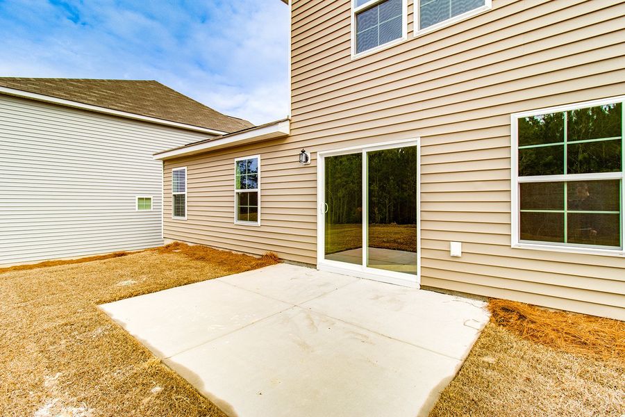 Exterior details and patio area of a home in Ellington, Elgin (Image 3). Exterior details and patio area of a home in Ellington, Elgin (Image 3).