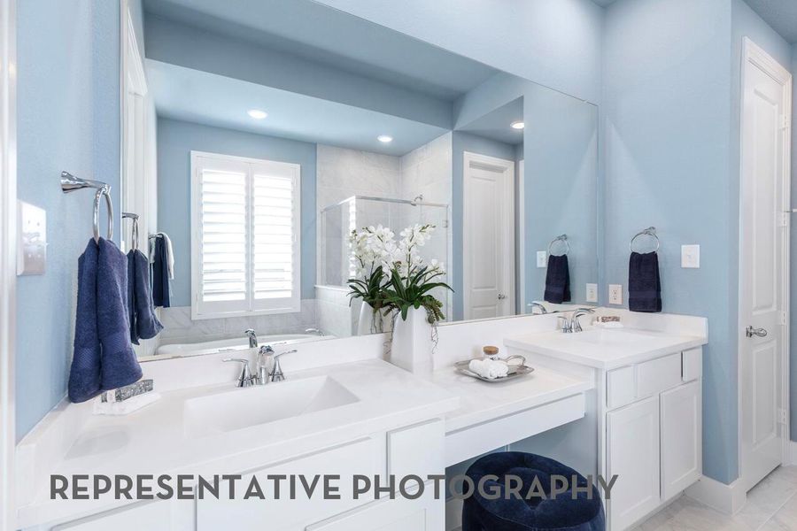 Furnished interior view inside a new home in Wolf Ranch, Georgetown (Image 8).