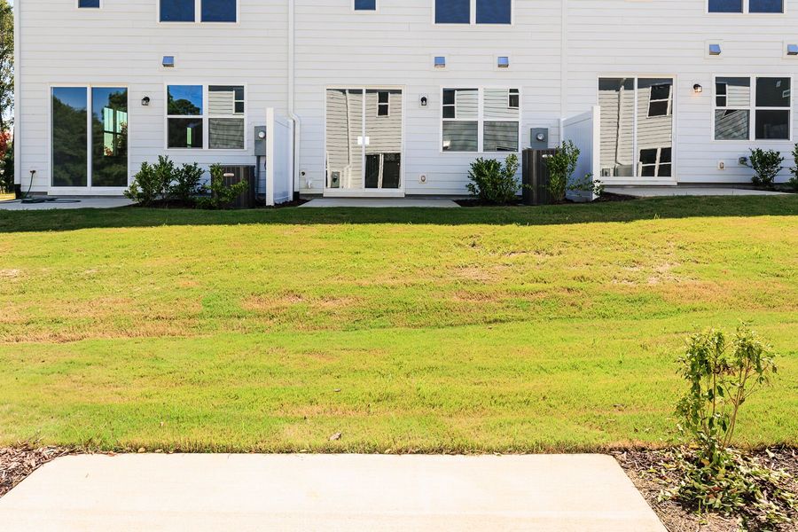 Exterior details and patio area of a home in Vaughan Farms, Angier (Image 4).