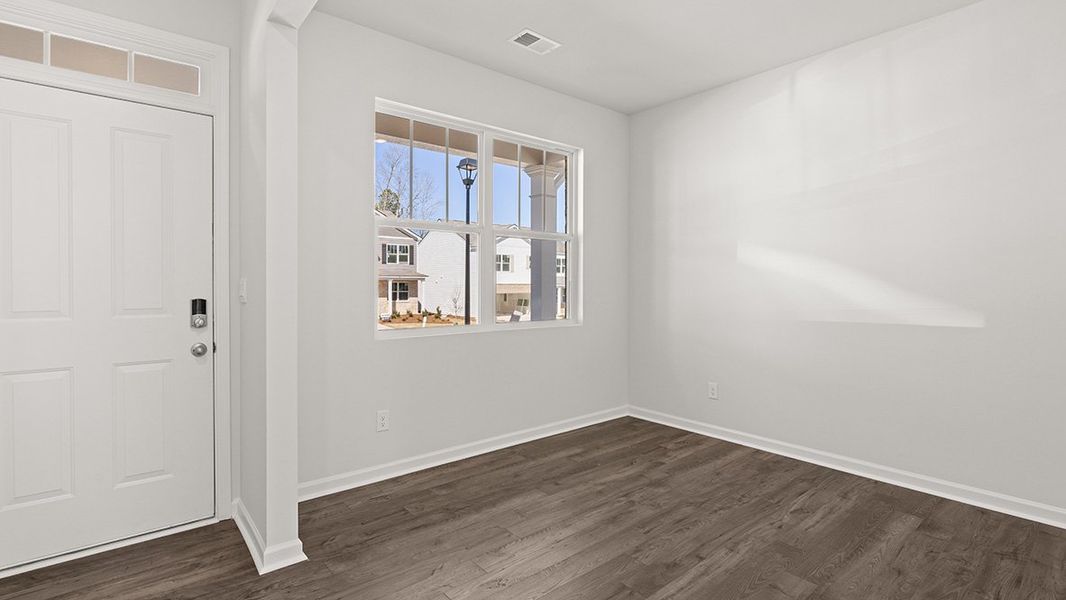 Representative unfurnished interior of a home built from the Belhaven by D.R. Horton in Oaks at Cedar Grove, Fairburn (Image 13).