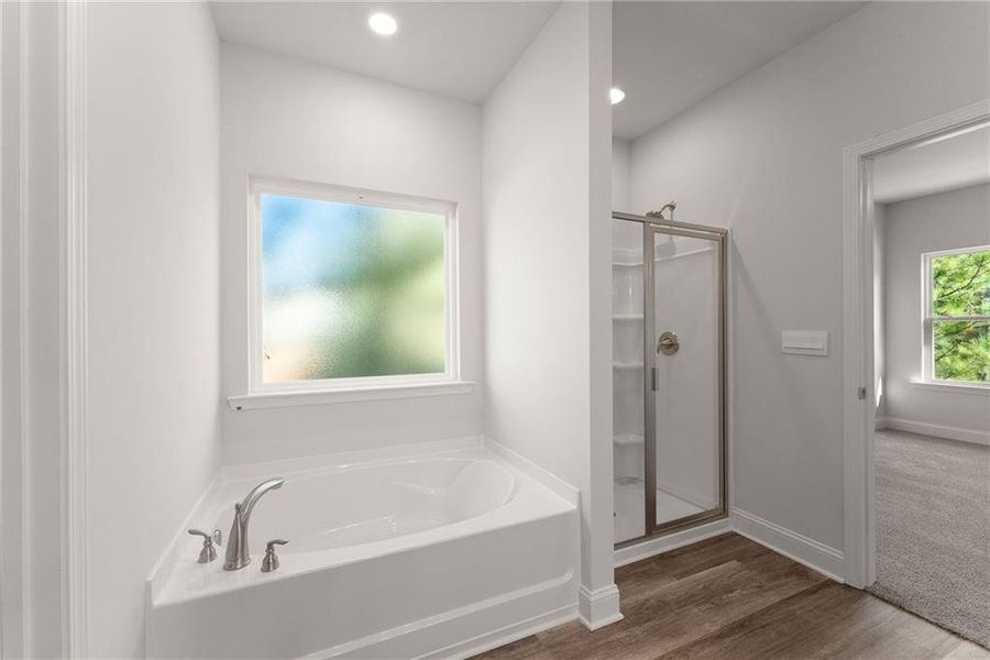 Furnished interior view inside a new home in Habersham Meadows, Demorest (Image 7).