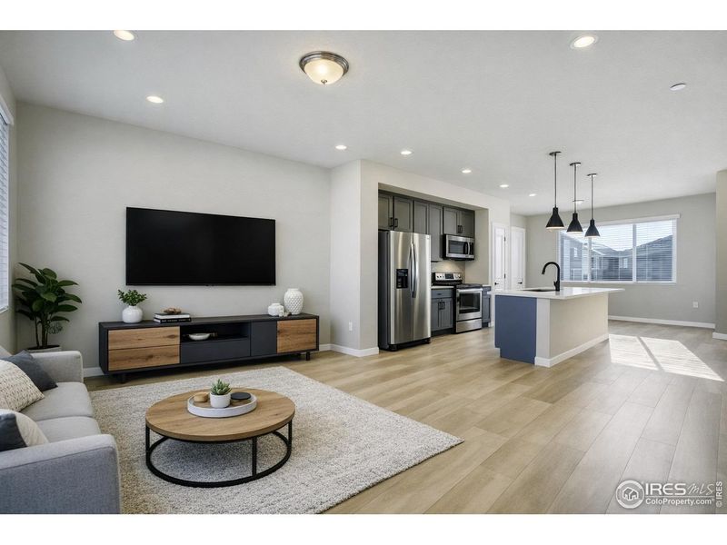Furnished interior view inside a new home in , Fort Collins (Image 9).