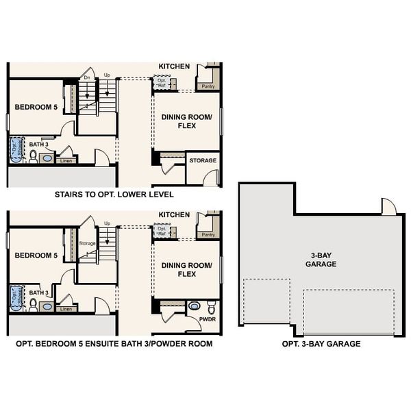 2D floor plan layout of this home in Prairie Song, Windsor, CO (Image 3).