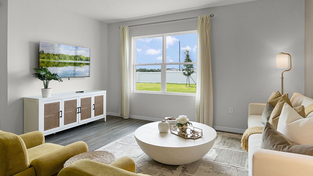 Furnished interior view inside a new home in Crosswinds, Haines City (Image 11).