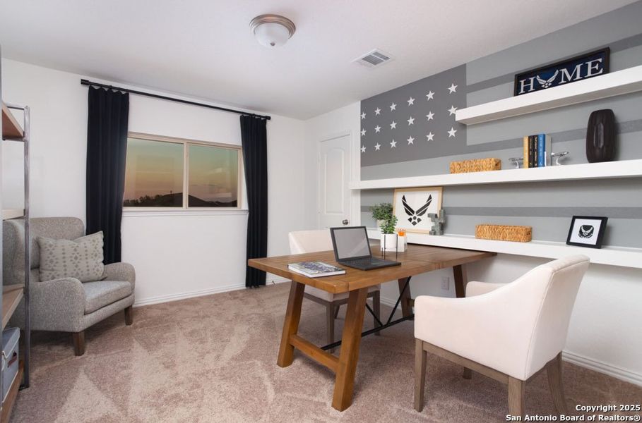 Furnished interior view inside a new home in Morgan Meadows, San Antonio (Image 12).