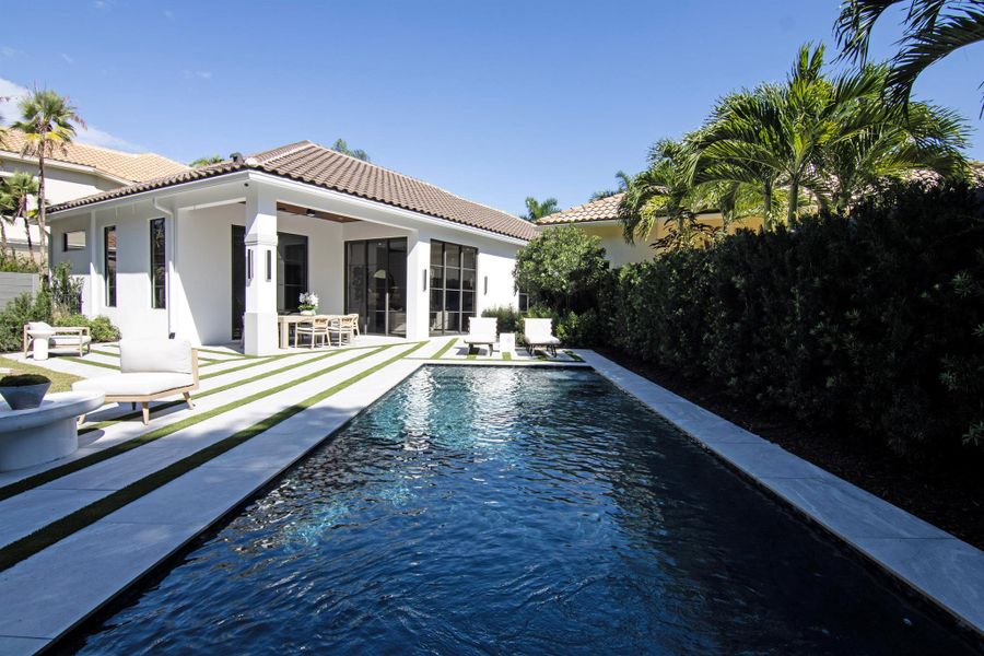Exterior details and patio area of a home in , Wellington (Image 32).