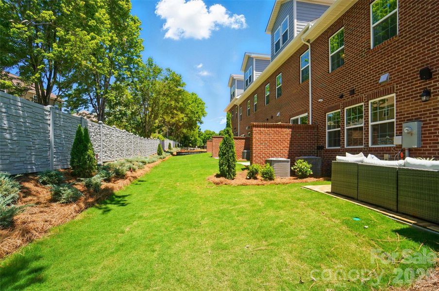 Representation only of backyard view