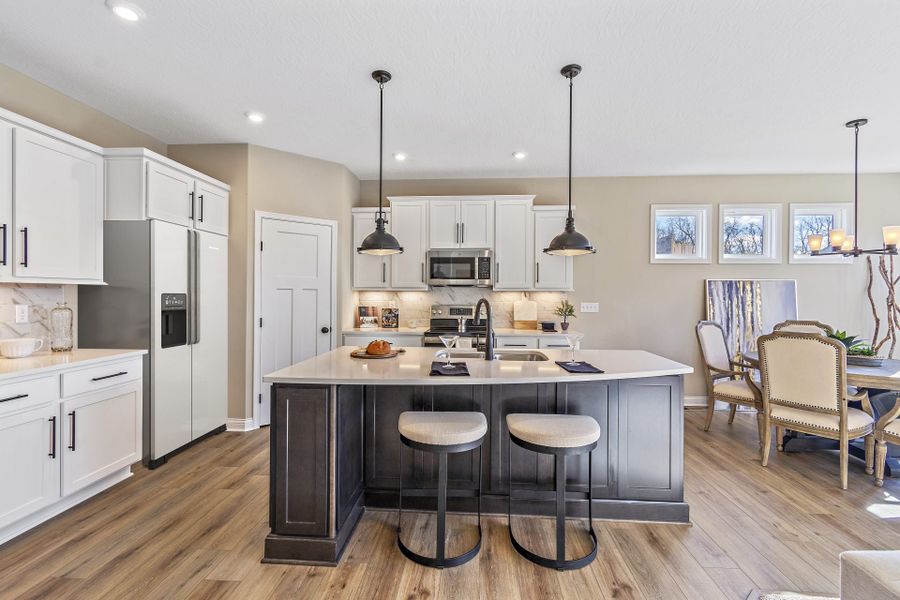 Representative furnished interior of a home built from the Edenton by Fischer Homes in Easton Park, Dallas (Image 4).