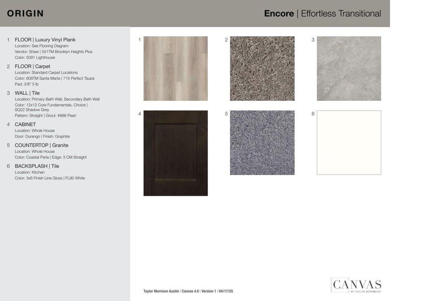 200 Childress Street design selections! This home is currently under construction and selections are subject to change.