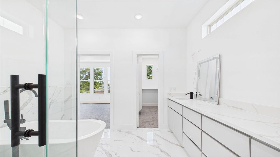 Furnished interior view inside a new home in , Houston (Image 10).