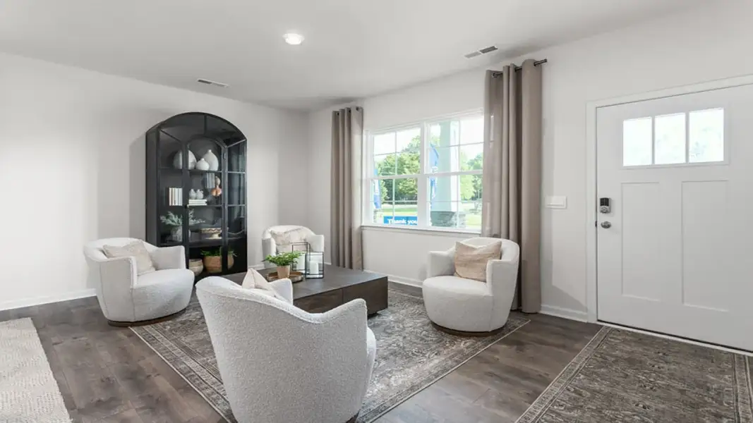 Furnished interior view inside a new home in The Estates at Edinborough, Gibsonville (Image 4).