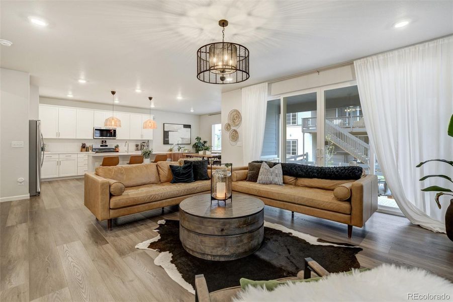 Furnished interior view inside a new home in , Castle Pines (Image 13). Furnished interior view inside a new home in , Castle Pines (Image 13).