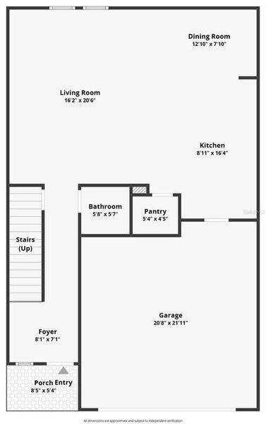 2D floor plan layout of this home in Hawkstone, Lithia, FL (Image 5).
