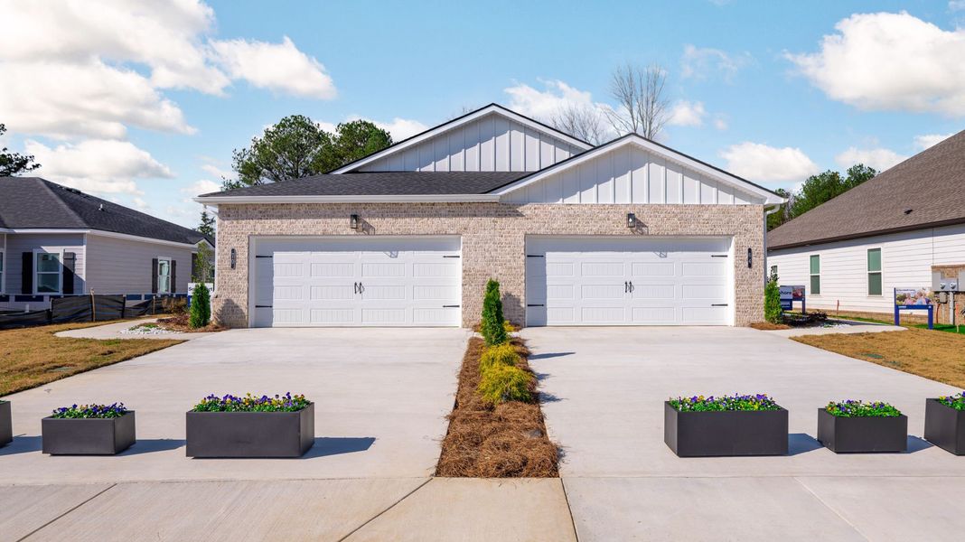 Front exterior of a new home in Cambridge Cove, Chickamauga, GA, highlighting curb appeal (Image 2).