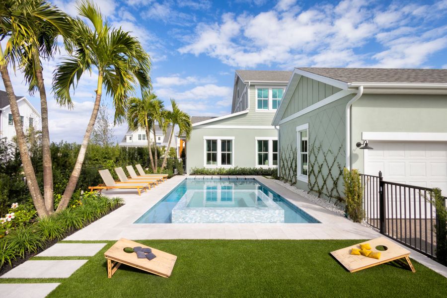 Representative exterior details of a home built from the Montauk by Mattamy Homes in Newfield, Palm City (Image 4).