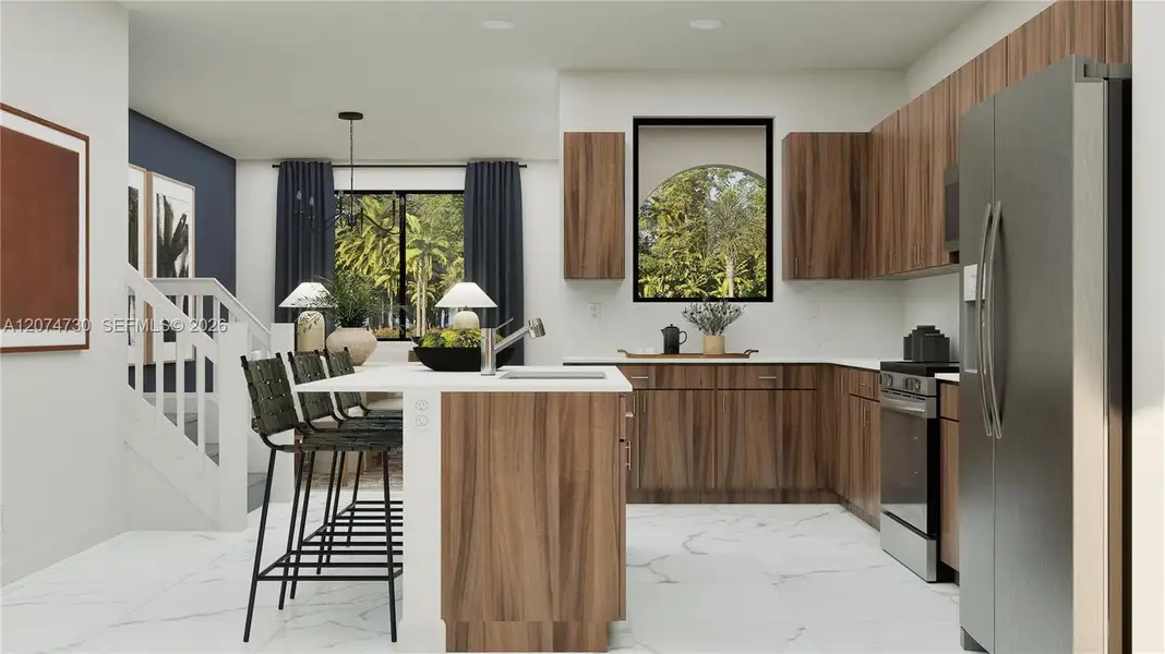 Furnished interior view inside a new home in Solterra, Sunrise (Image 7). Furnished interior view inside a new home in Solterra, Sunrise (Image 7).