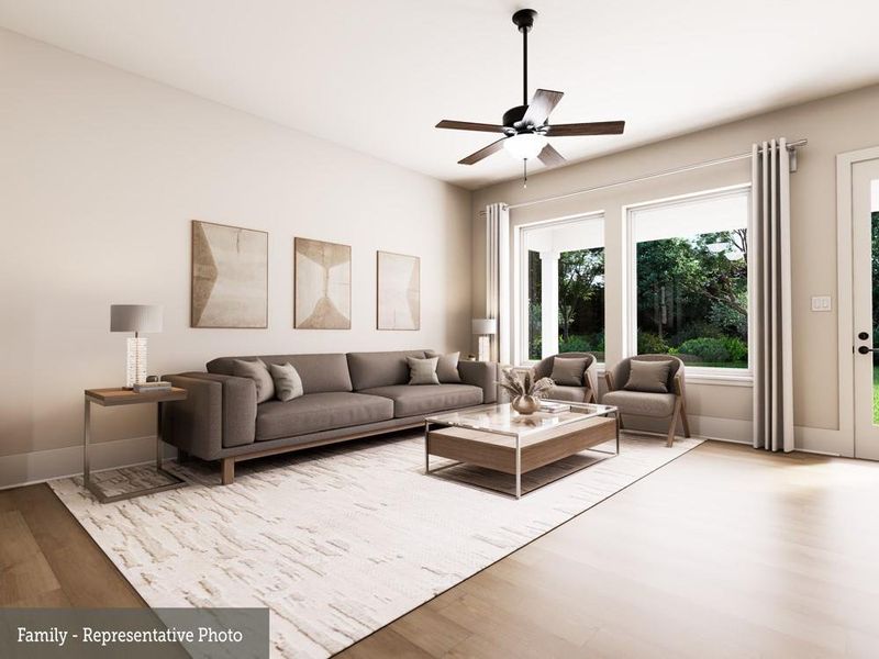 Furnished interior view inside a new home in Austin Point, Richmond (Image 7).