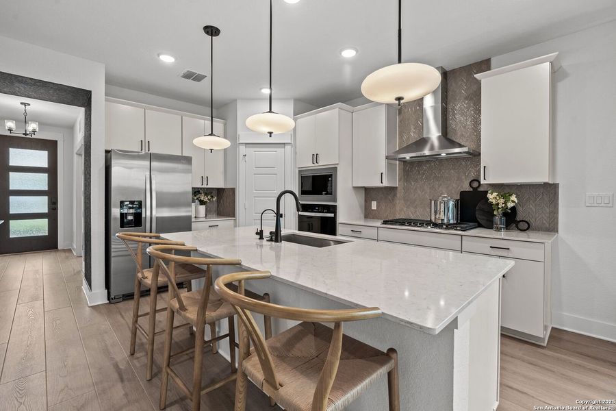 Furnished interior view inside a new home in Bison Ridge, San Antonio (Image 14).