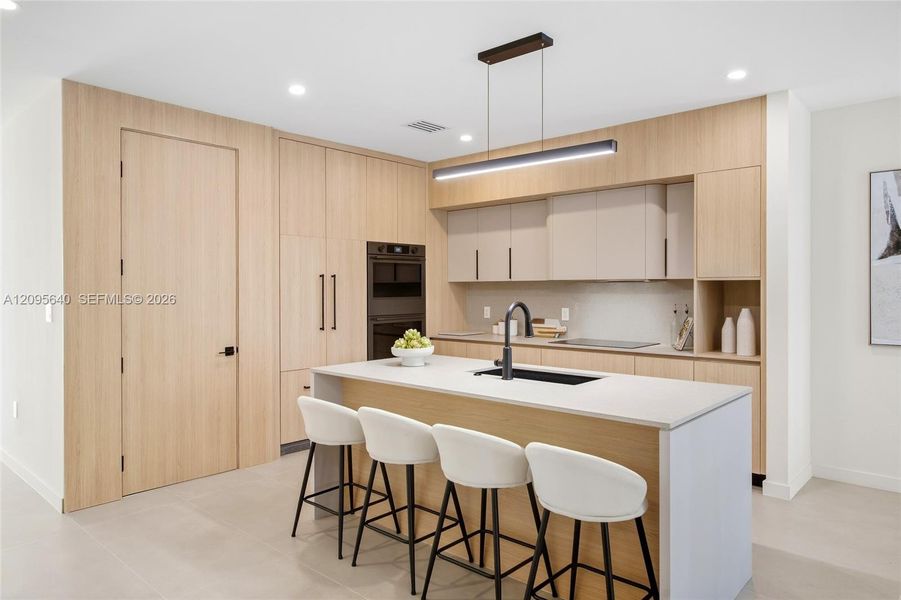 Furnished interior view inside a new home in , Miami (Image 18).