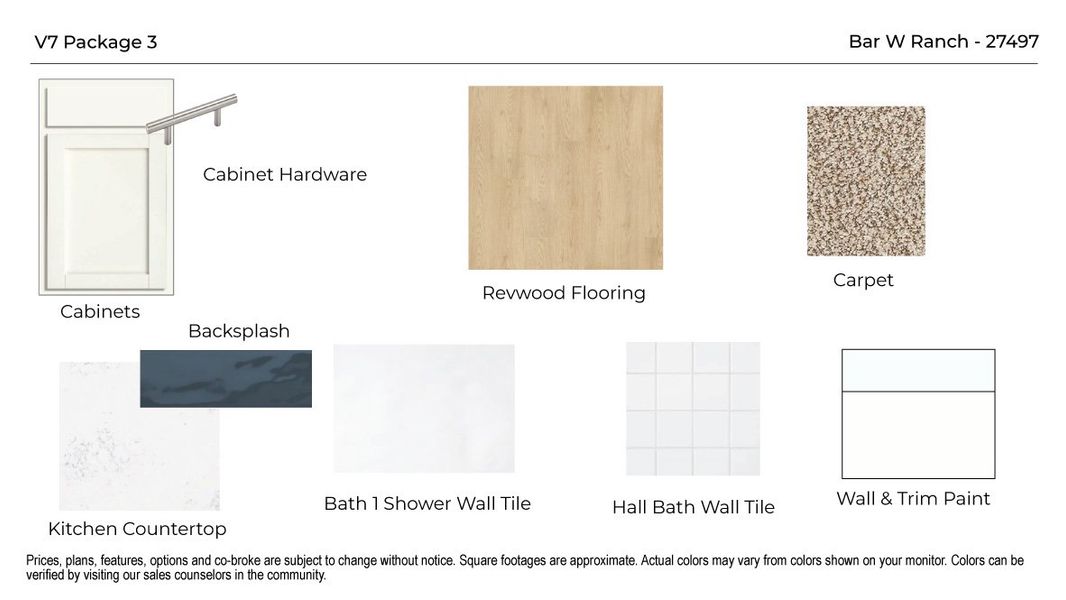 Sample of building materials used in homes in Bar W Ranch, Leander (Image 30).