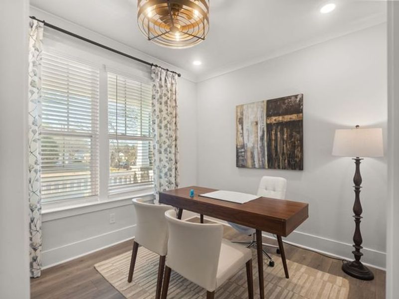 Representative furnished interior of a home built from the Charlotte II by True Homes in Colvin Park, Rock Hill (Image 15).