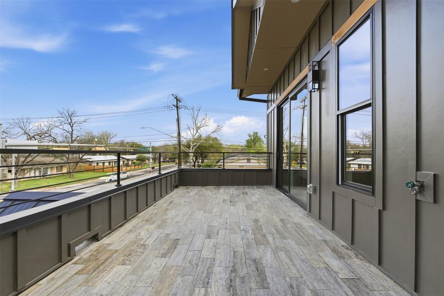 Exterior details and patio area of a home in , Austin (Image 28).