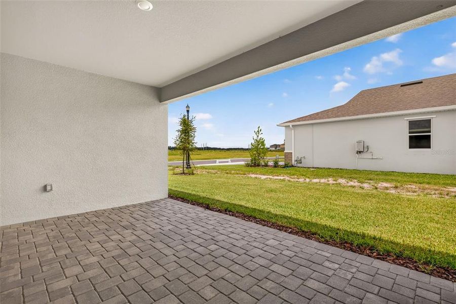 Exterior details and patio area of a home in Crosswind Ranch, Parrish (Image 26). Exterior details and patio area of a home in Crosswind Ranch, Parrish (Image 26).