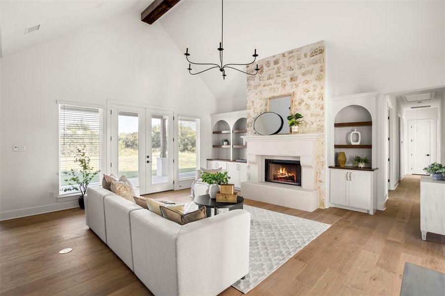 Furnished interior view inside a new home in , Waxahachie (Image 8).