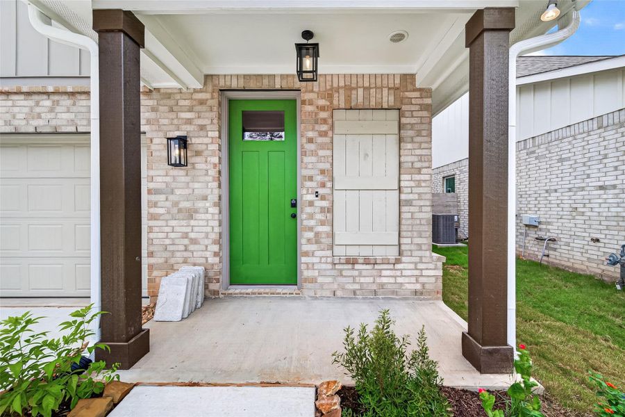 Exterior details and patio area of a home in Two Step Farm, Montgomery (Image 24).