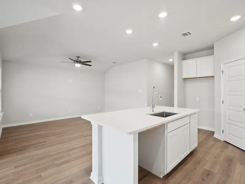 Kitchen in the Briscoe floorplan at a Meritage Homes community. Kitchen in the Briscoe floorplan at a Meritage Homes community.