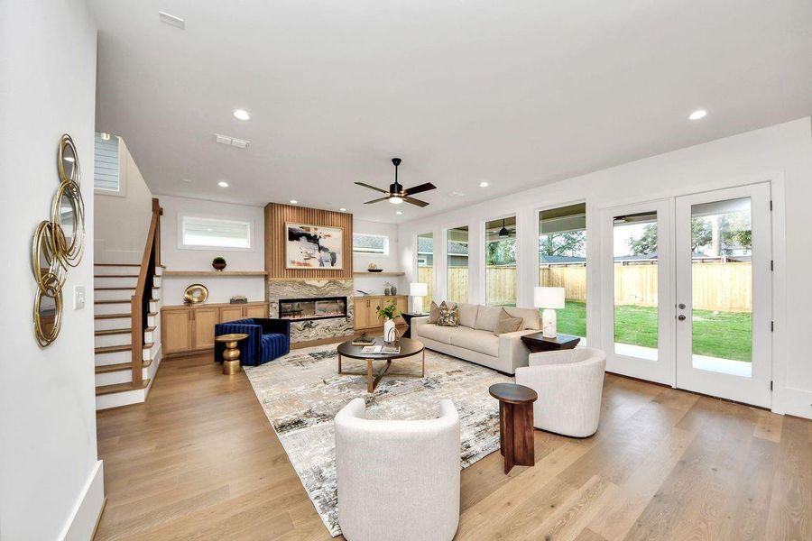 Furnished interior view inside a new home in , Houston (Image 48).